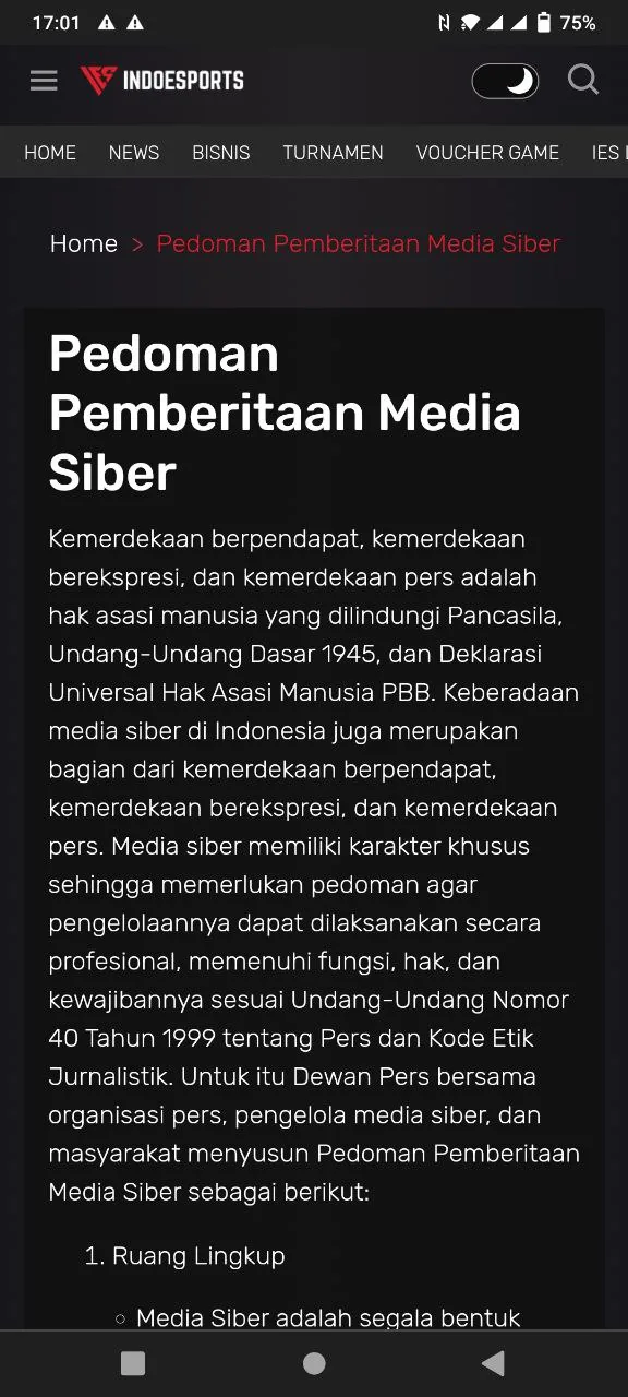 Indoesports Media Platform screenshot 3